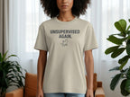Unsupervised Again Graphic T-Shirt for Humorous Style