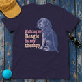 Beagle Therapy Graphic T-Shirt in Blackberry