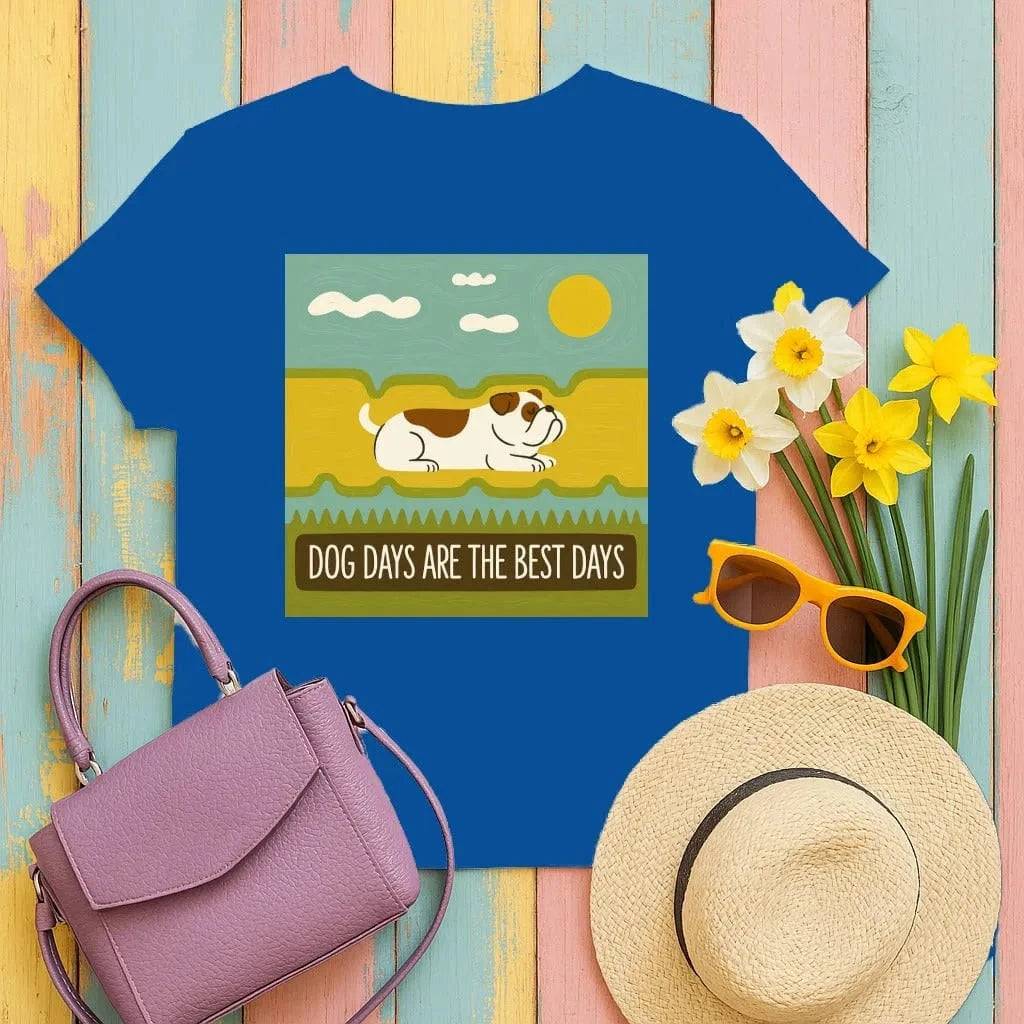 Dog Days Are the Best Days Bulldog T-Shirt T-shirt