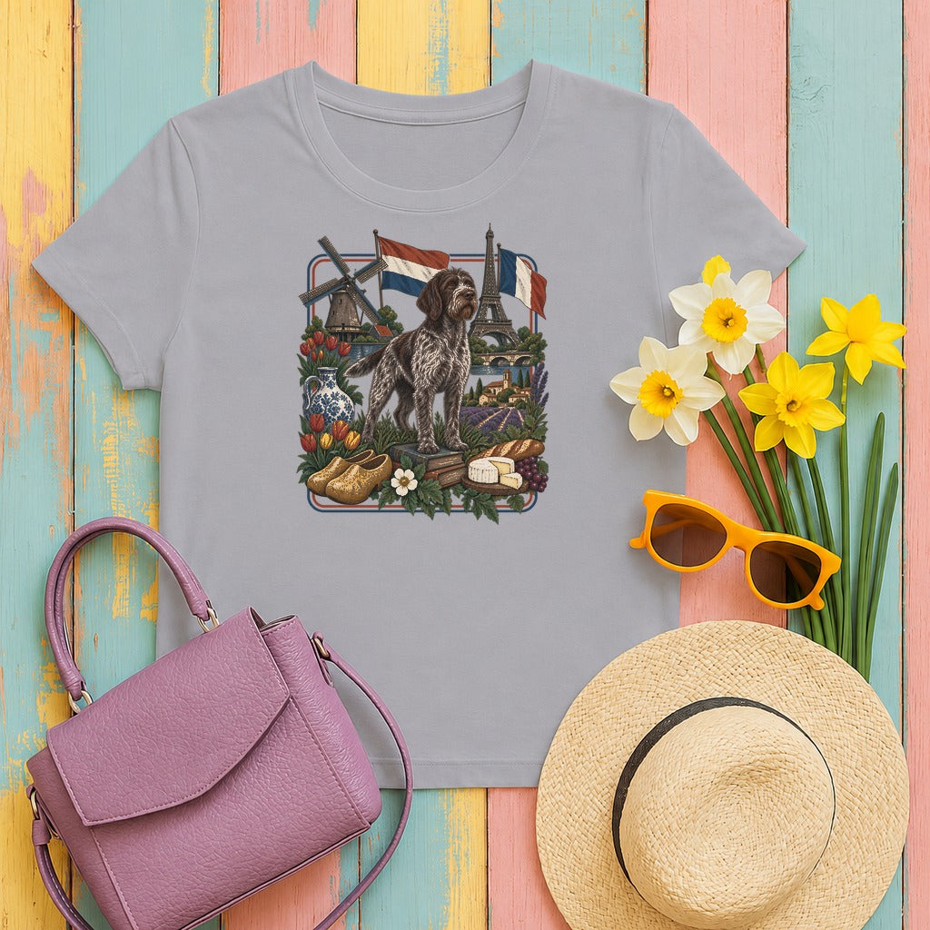 Wirehaired Pointing Griffon Heritage tee, Athletic Heather