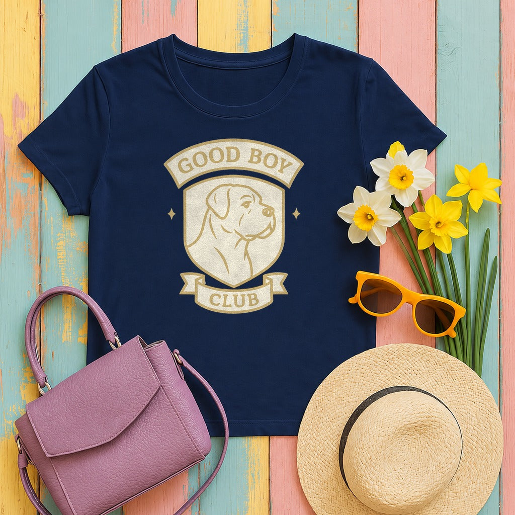 Cane Corso Good Boy Club Tee in Navy