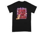 Black t-shirt with "First Of All I'm A Delight" text and corgi graphic.