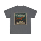 Chase Squirrels Vizsla t-shirt, Graphite Heather