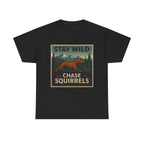 Chase Squirrels Vizsla t-shirt, Black