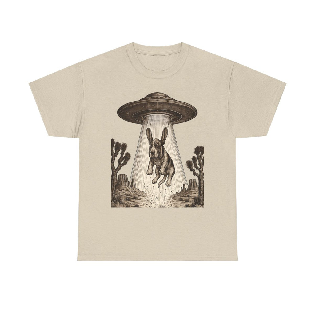 Chill Basset Hound Woodcut Art T-Shirt