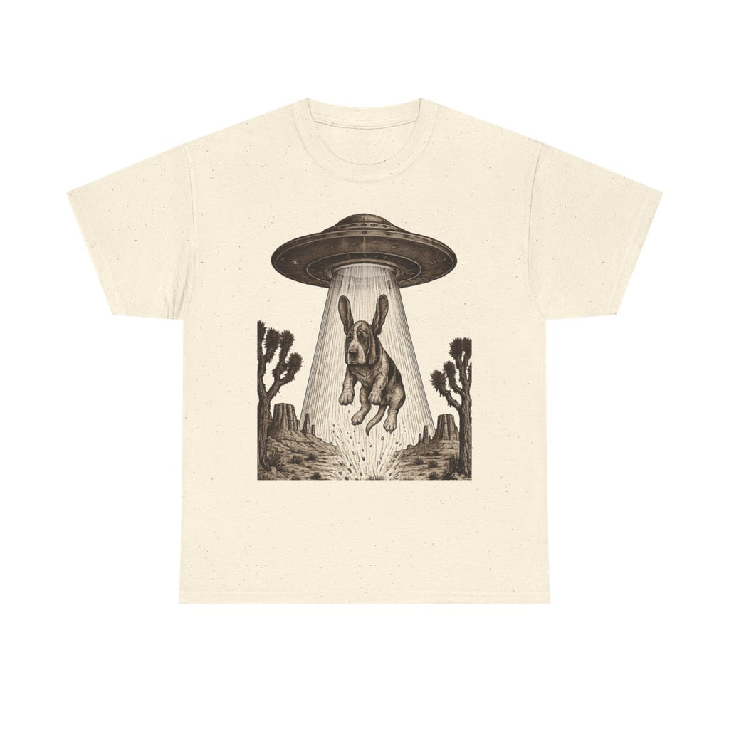 Chill Basset Hound Woodcut Art T-Shirt