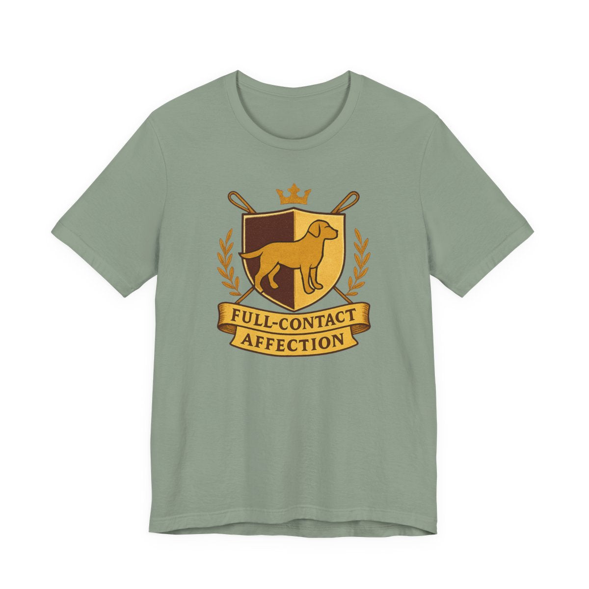 Chocolate Lab Full-Contact Affection t-shirt, view 5