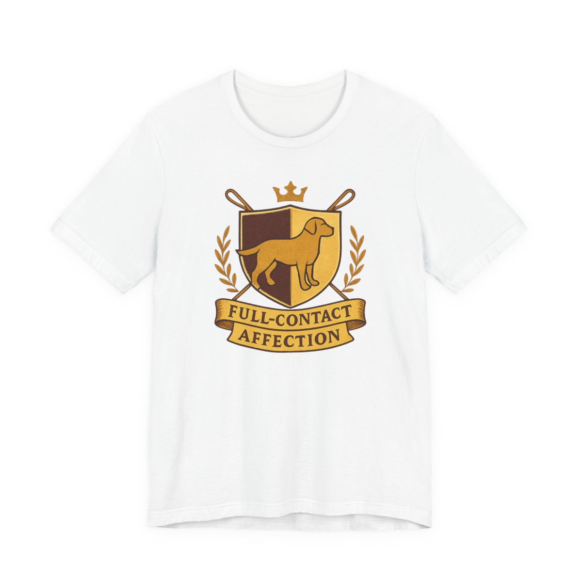 Chocolate Lab Full-Contact Affection t-shirt, view 4