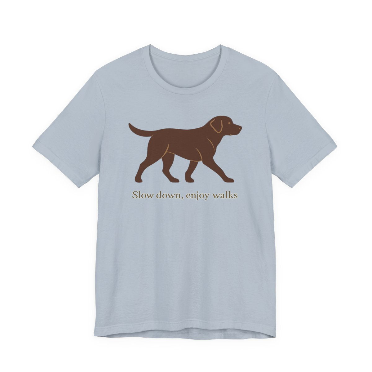 Chocolate Lab Slow Down Enjoy Walks t-shirt, view 6