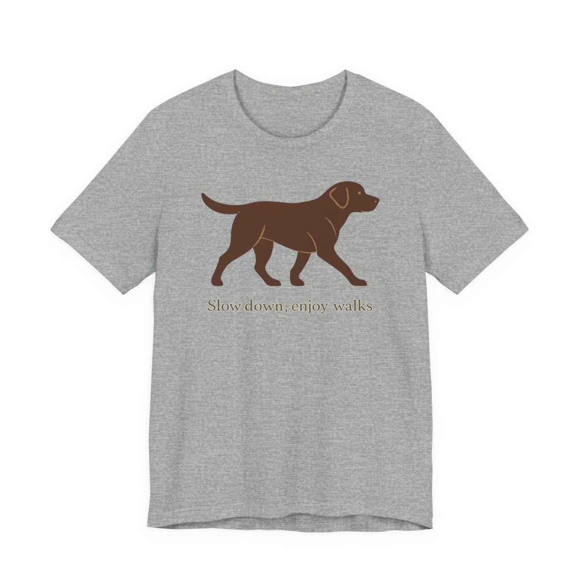 Chocolate Lab Slow Down Enjoy Walks t-shirt, view 7