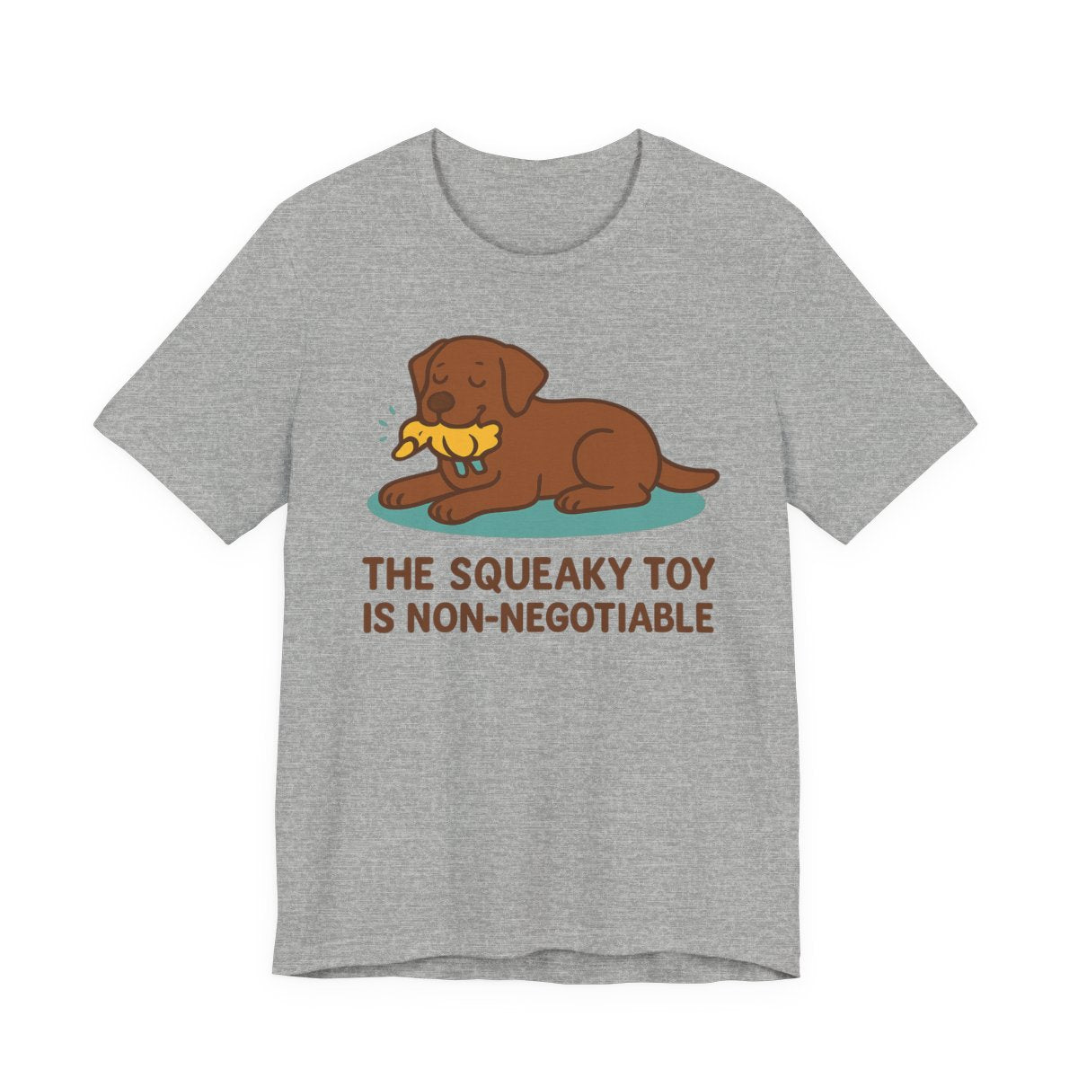 Chocolate Lab Squeaky Toy Non-Negotiable t-shirt, view 7