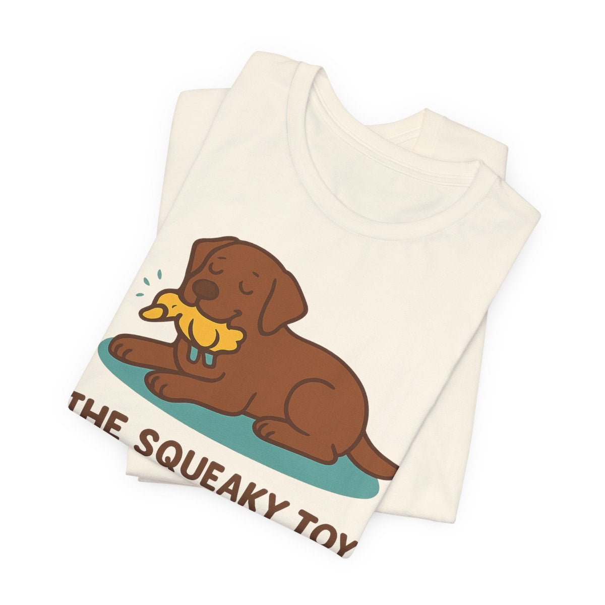 Chocolate Lab Squeaky Toy Non-Negotiable t-shirt, view 2