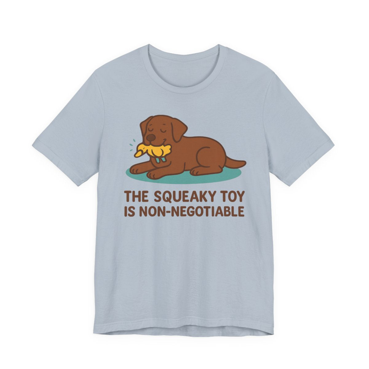 Chocolate Lab Squeaky Toy Non-Negotiable t-shirt, view 6