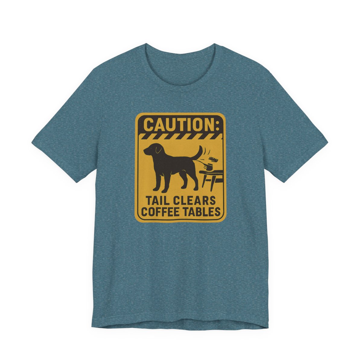Chocolate Lab Tail Clears Coffee Tables t-shirt, view 5