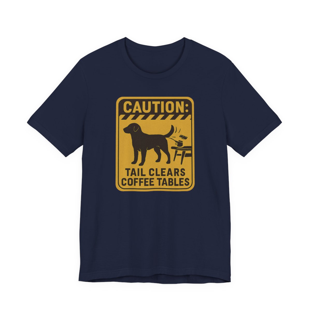 Chocolate Lab Tail Clears Coffee Tables t-shirt, view 7