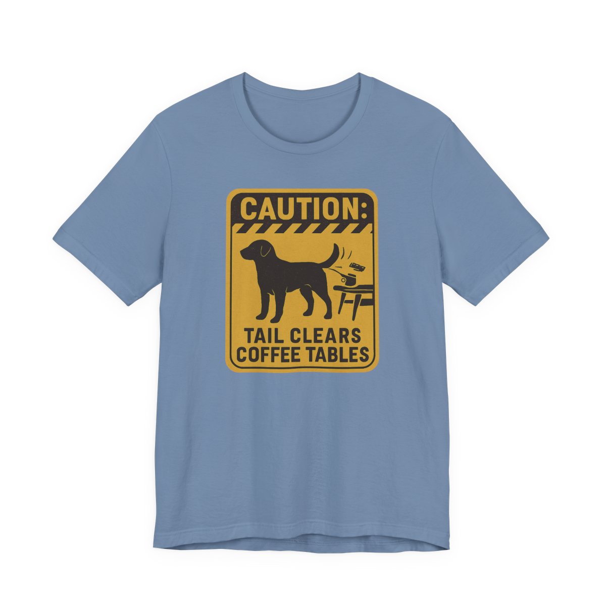 Chocolate Lab Tail Clears Coffee Tables t-shirt, view 4
