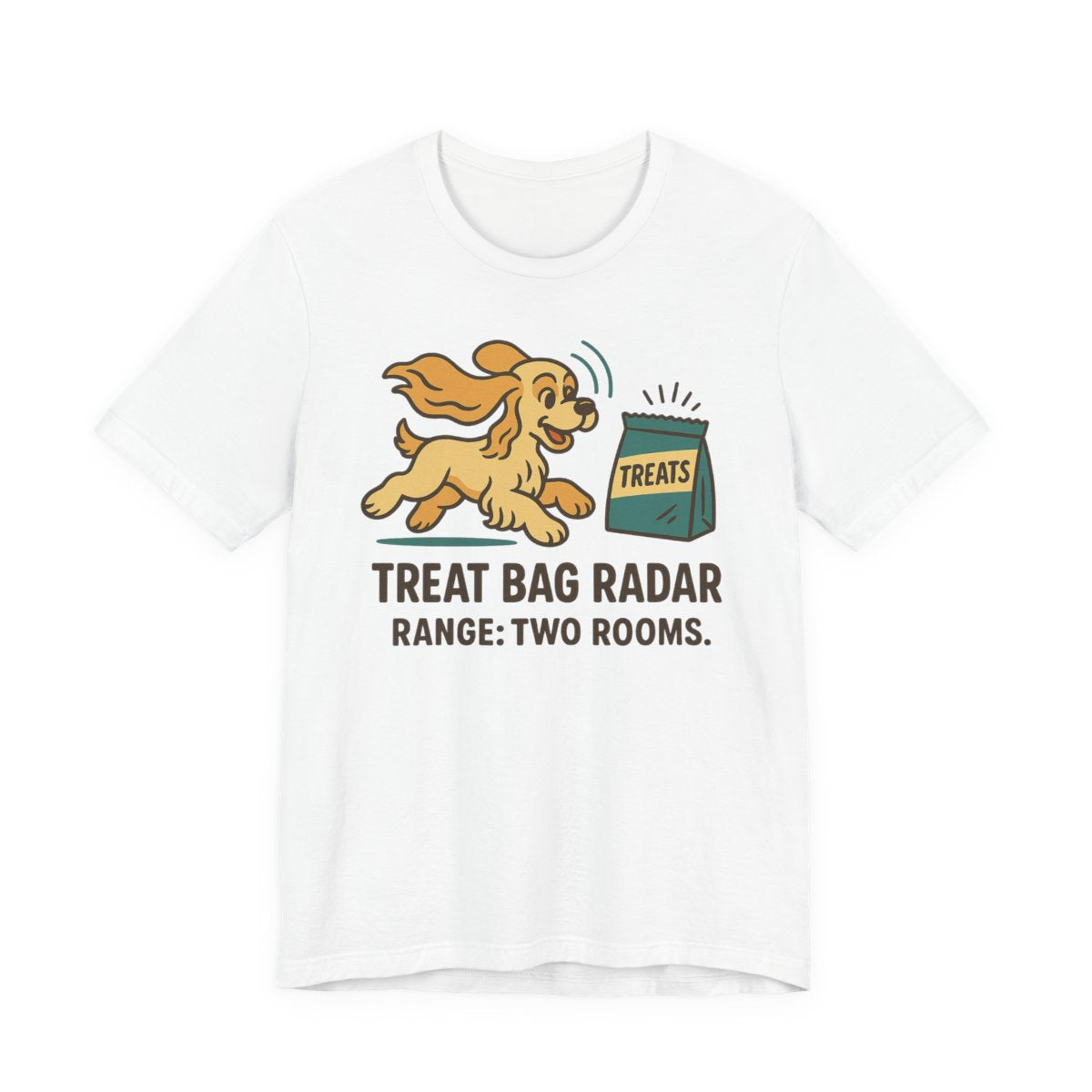 Cocker Treat Bag Radar t-shirt, view 2
