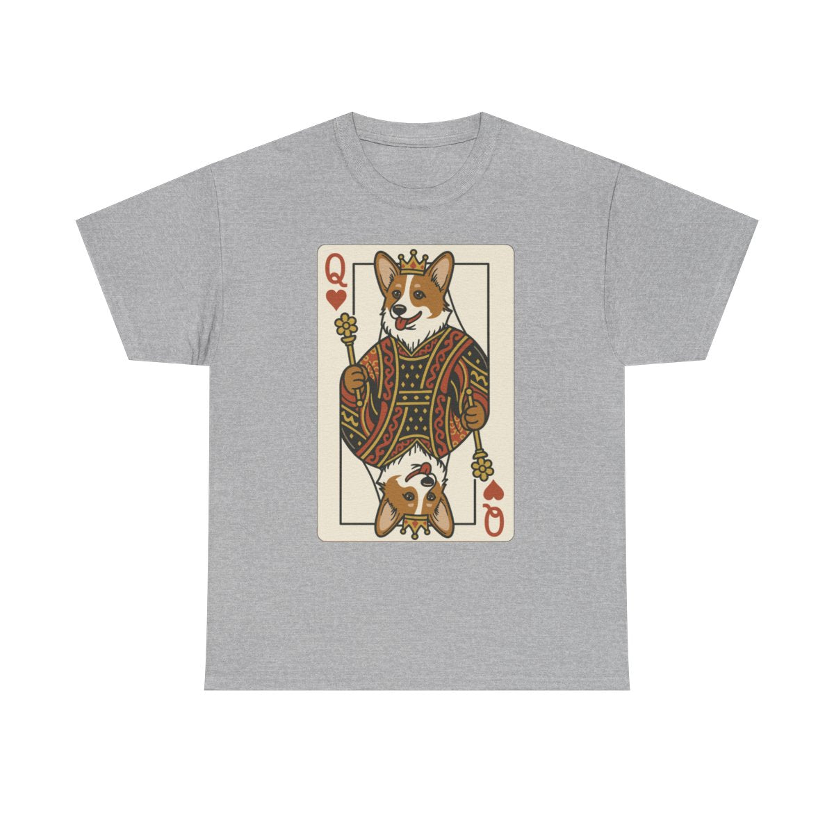 Corgi Queen Playing Card T-Shirt