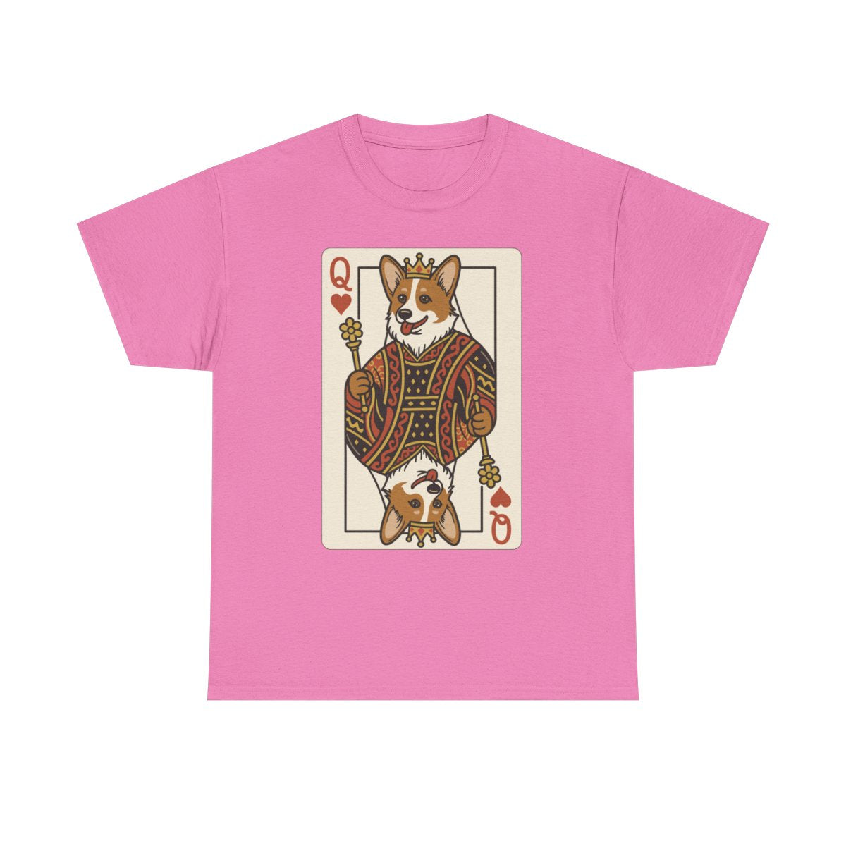Corgi Queen Playing Card T-Shirt