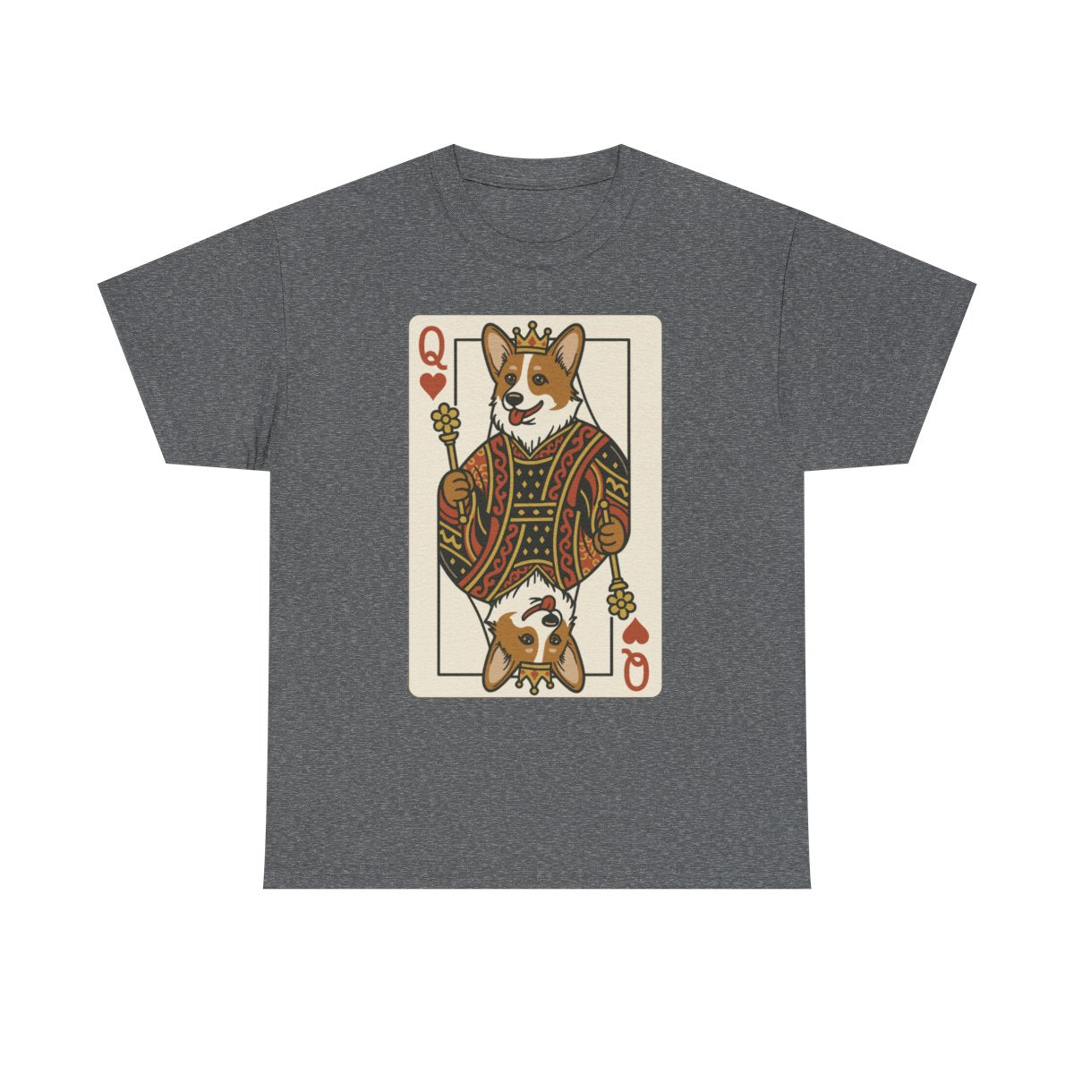 Corgi Queen Playing Card T-Shirt
