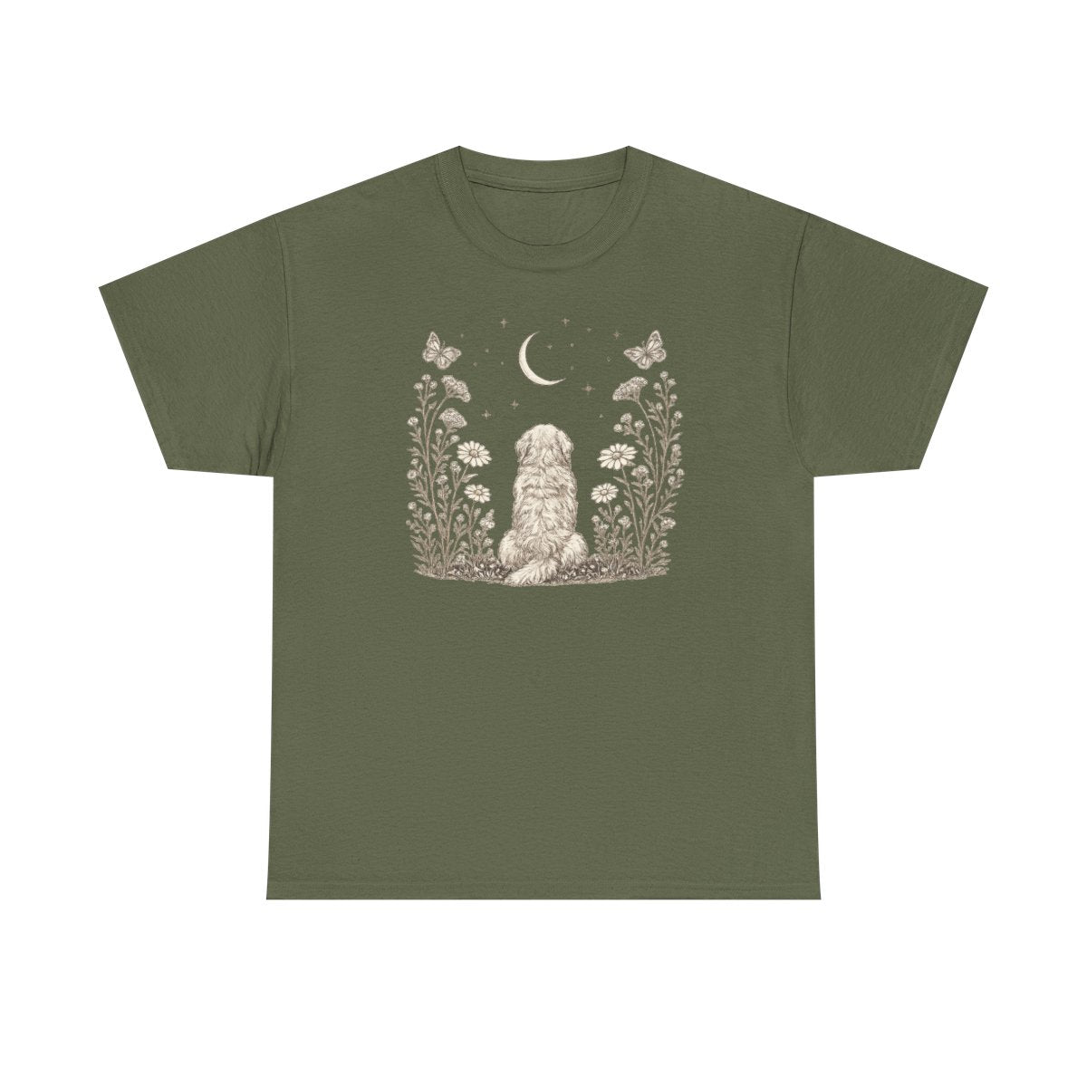 Cottage Core Golden Retriever T-Shirt