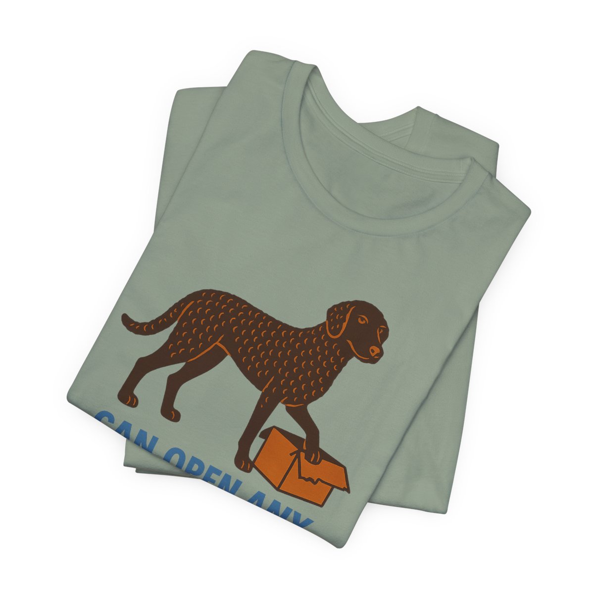 Curly-Coated Retriever Can Open Any Package t-shirt, view 6
