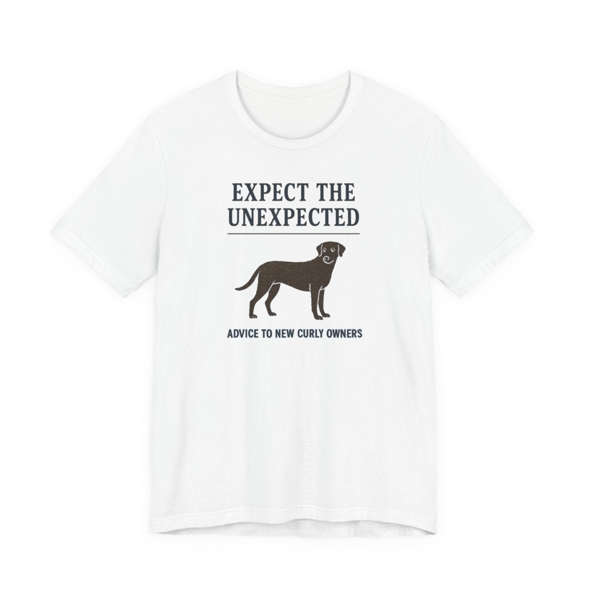 Curly-Coated Retriever Expect The Unexpected t-shirt, view 2