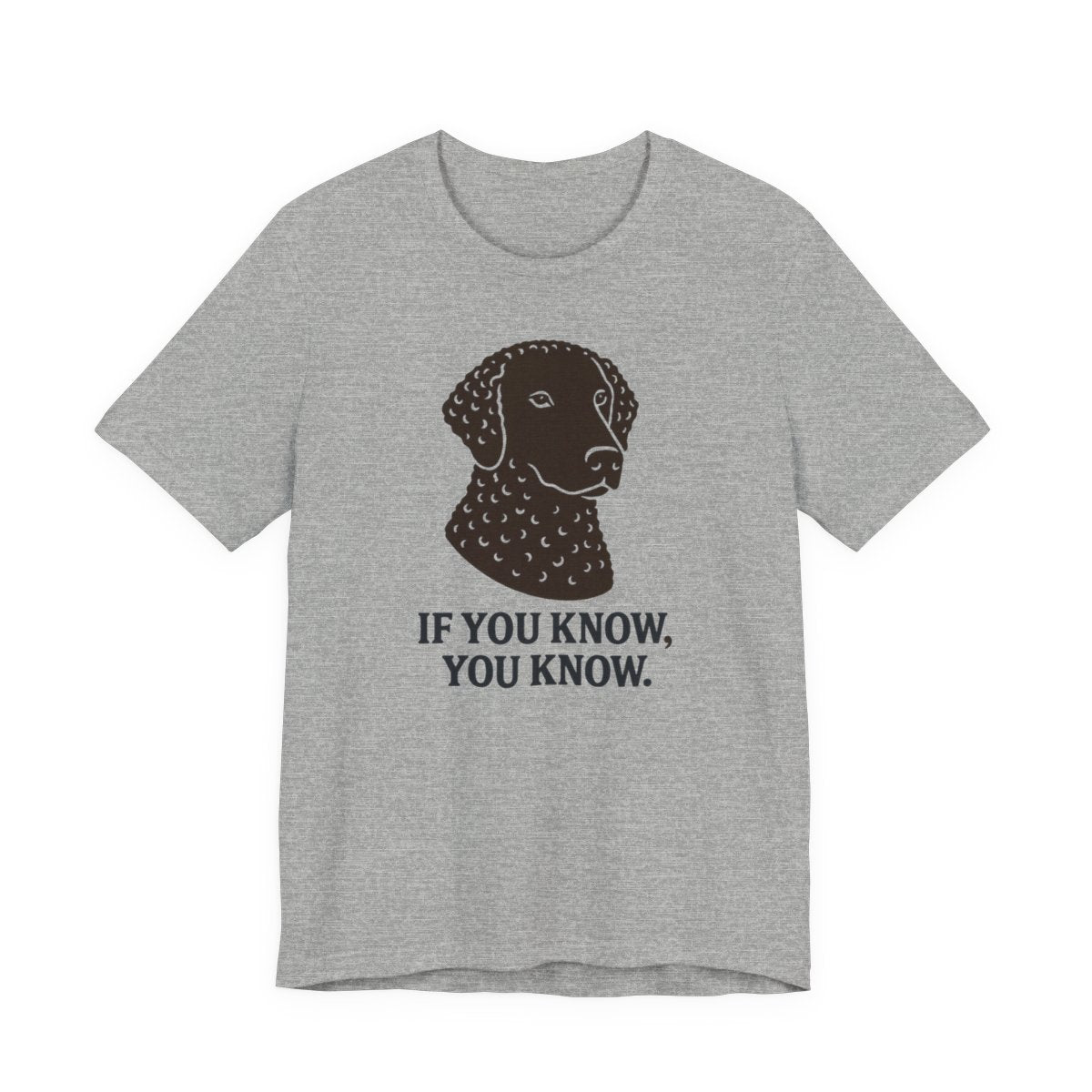 Curly-Coated Retriever If You Know You Know t-shirt, view 5