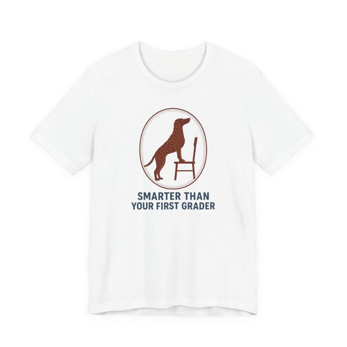 Curly-Coated Retriever Smarter Than Your First Grader t-shirt, view 4