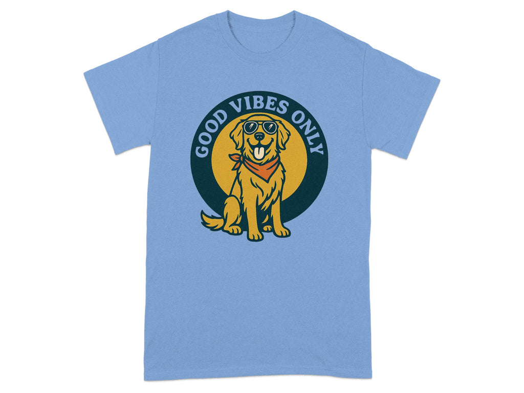 Good Vibes Only Dog With Sunglasses T-Shirt