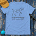 Another GSP Dog Lover's T-Shirt in Carolina Blue