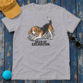 Head of Excavation Beagle T-Shirt in Athletic Heather - flat lay