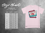 Gildan 5000 size chart for heavy cotton t-shirts with measurements.