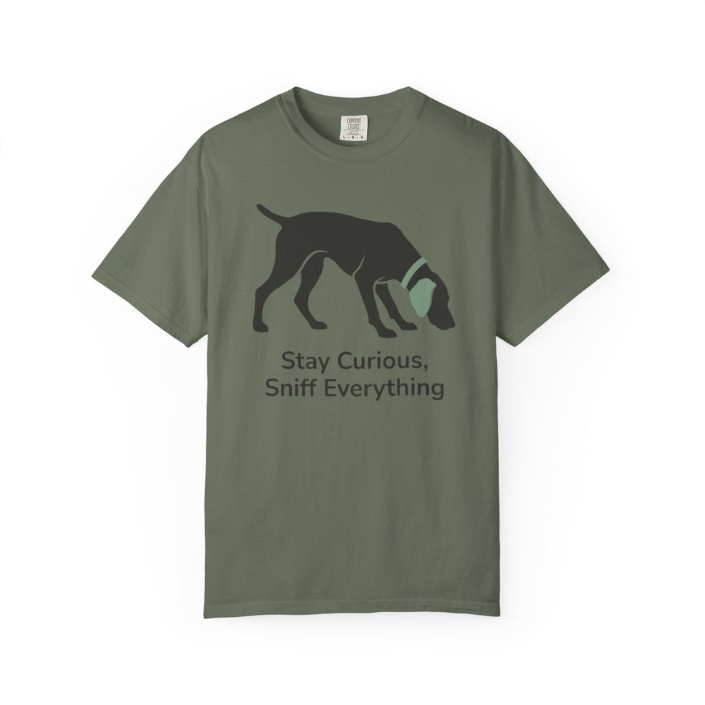 Stay Curious Sniff Everything Dog Graphic T-Shirt