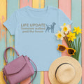 Life Update: Alert Lab Lover T-Shirt in Light Blue