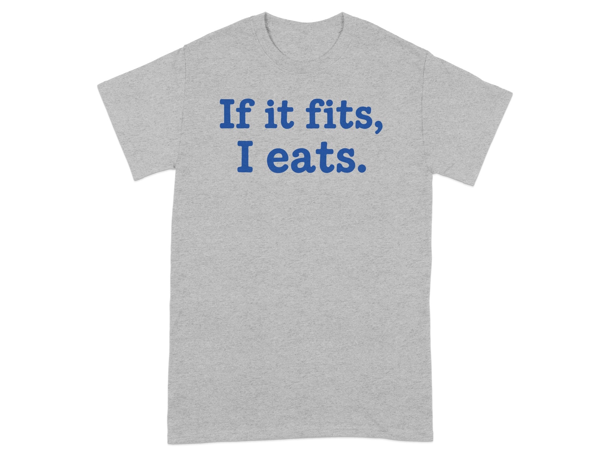 If it fits I eats graphic grey t-shirt