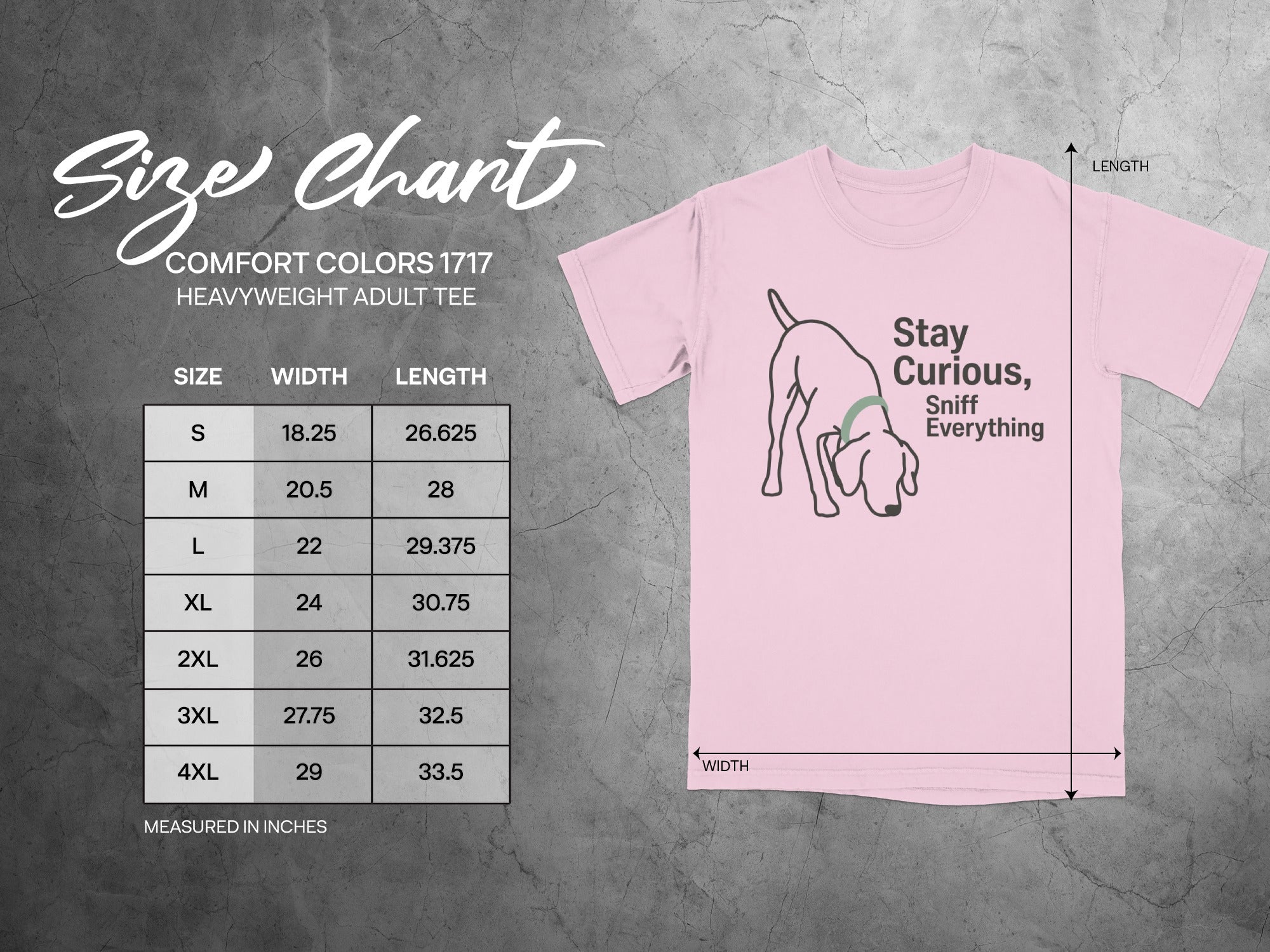 Stay Curious Sniff Everything Heavyweight Adult Tee