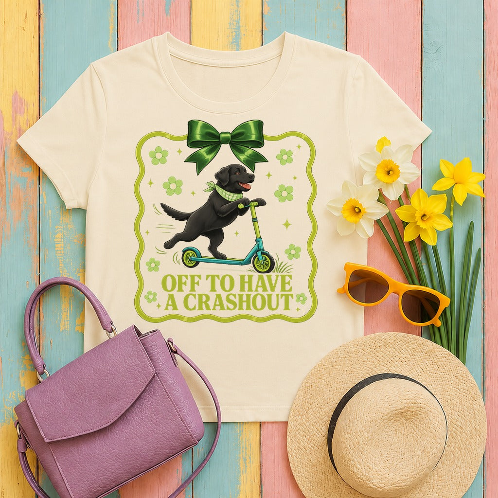Whimsical Labrador Crashout t-shirt