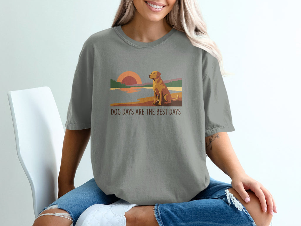 Dog Days Are The Best Days Graphic Tee shirt