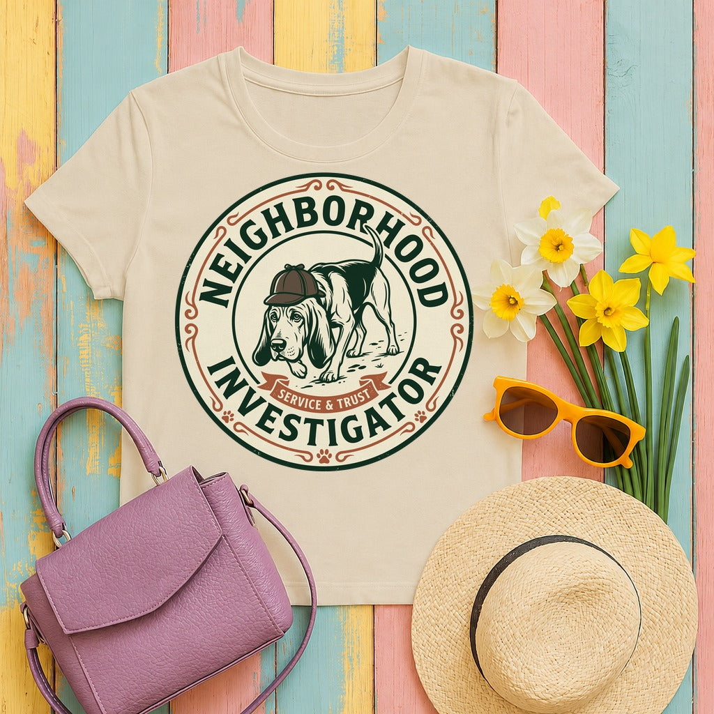 Neighborhood Investigator Bloodhound T-Shirt in Sand
