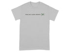 Light grey t-shirt with "RUN, EAT, SLEEP, REPEAT." and a dog graphic.