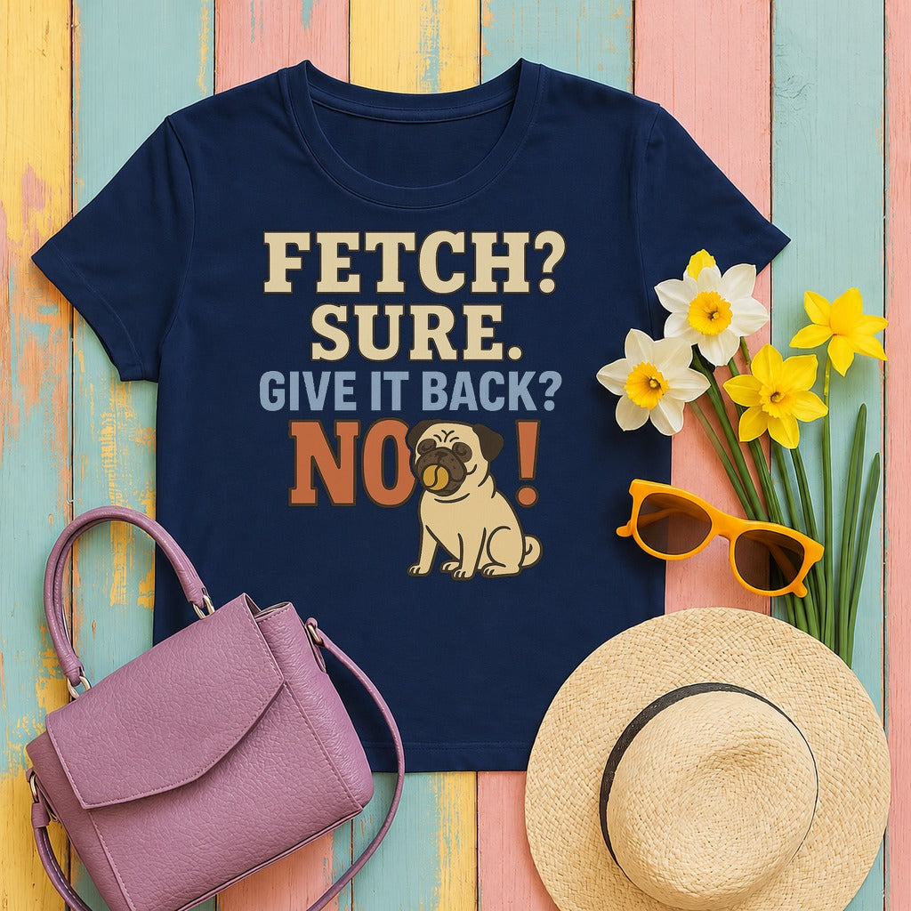 pug fetch tee flat lay hero v8