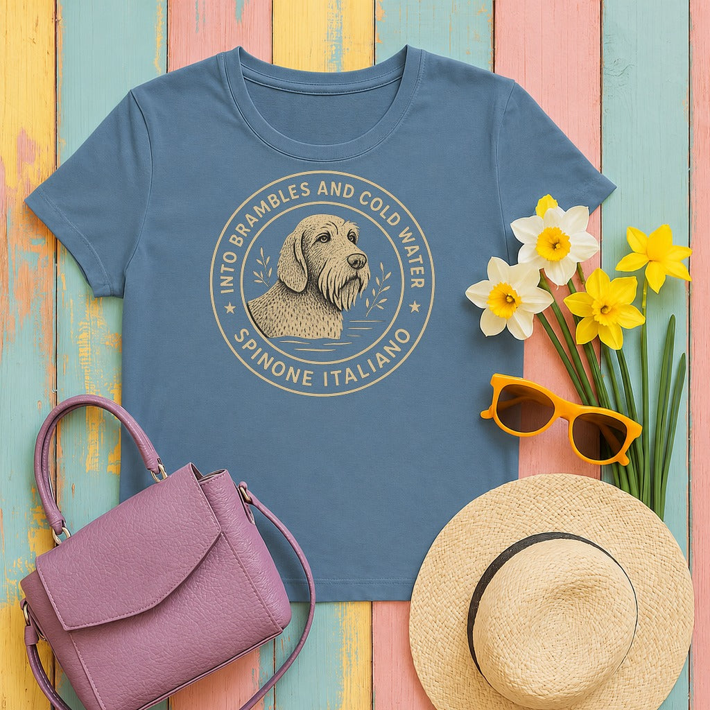 spinone-italiano brambles-cold-water tee flat lay hero v8