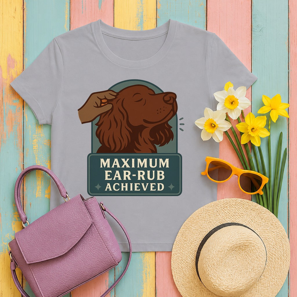 Boykin Spaniel Maximum Ear-Rub Achieved T-shirt in Athletic Heather