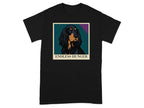 Black t-shirt with a graphical portrait of a Gordon Setter dog titled "ENDLESS HUNGER".