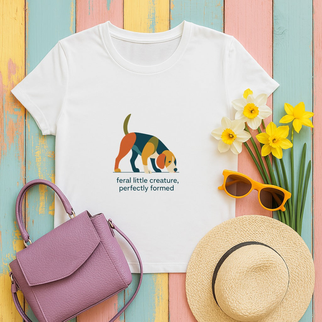 feralfam beagle tee flat lay hero v8