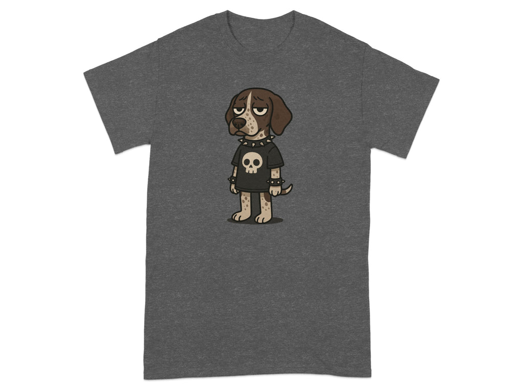 Grumpy Dog with Skull Shirt Design T-Shirt Product