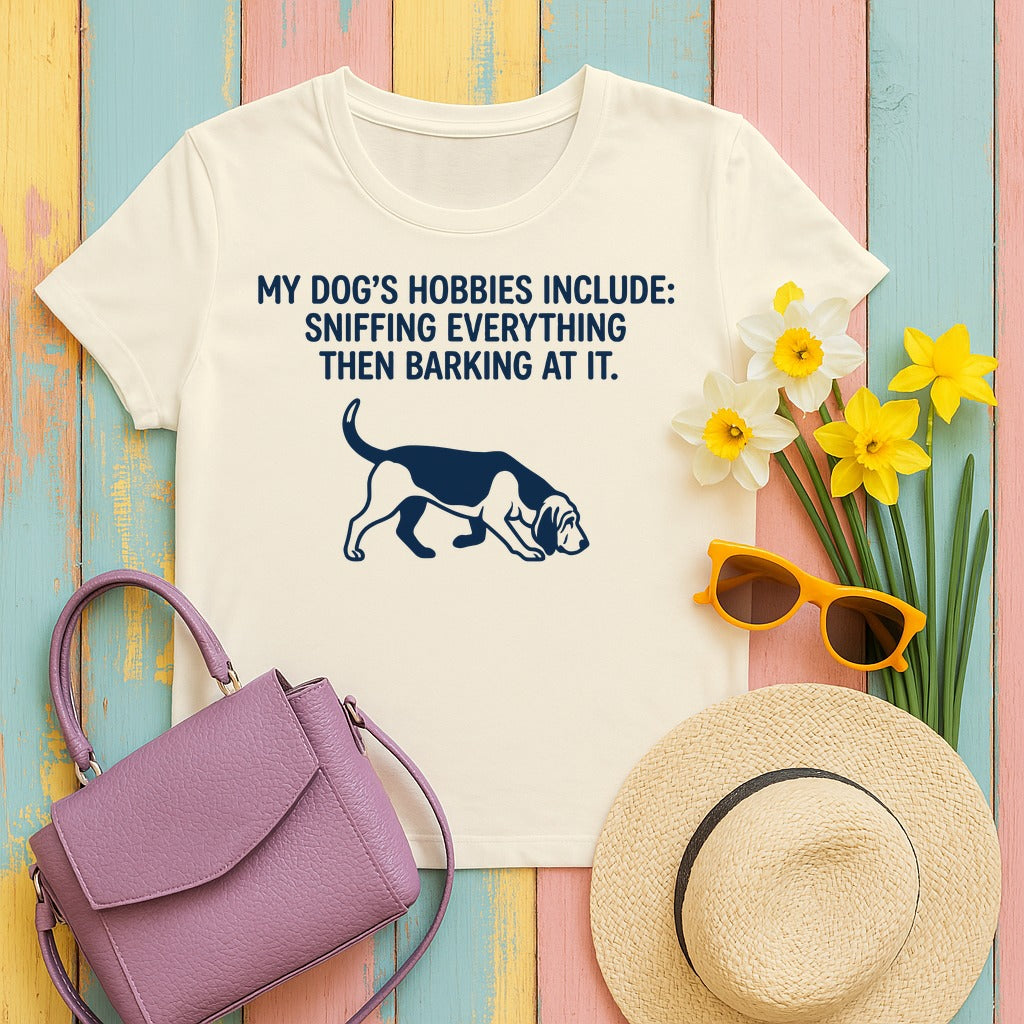 Sniff & Bark Bloodhound T-Shirt in Natural