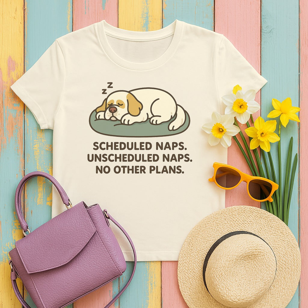 Clumber Scheduled Naps Tee in Natural