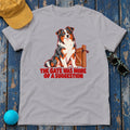 The Gate Was More Of A Suggestion Australian Shepherd T-Shirt in Athletic Heather